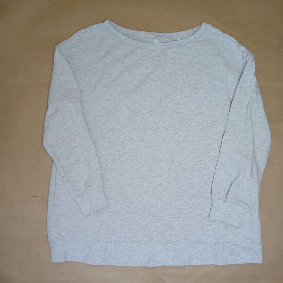 Stars Above Perfectly Cozy Sweatshirt Womens L Heathered Gray Pockets Basic - Picture 1 of 7